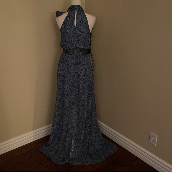 Sachin & Babi Cheetah Sky Blue Midnight Maxi Dress - Picture 3 of 16